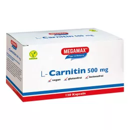 L-CARNITIN 500 mg Megamax kapsulės, 120 kapsulių
