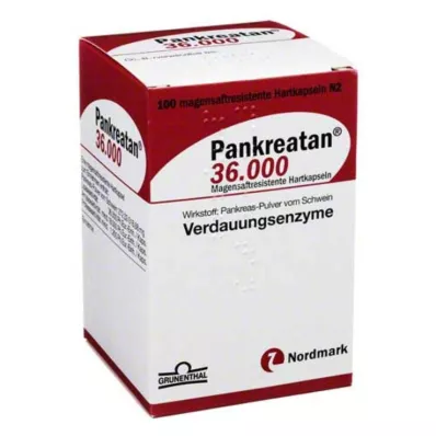 Pankreatan 36 000 skrandyje neirių kapsulių, 100 vnt