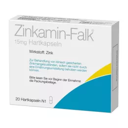 ZINKAMIN Falk 15 mg kietosios kapsulės, 20 vnt