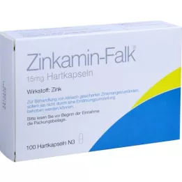ZINKAMIN Falk 15 mg kietosios kapsulės, 100 vnt