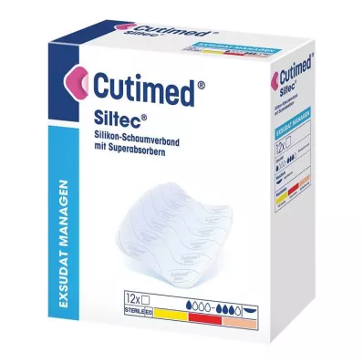 Cutimed Siltec putplasčio tvarstis 5x6 cm švelniai lipnus, 12 vnt