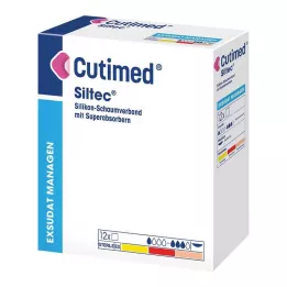 CUTIMED Siltec putų tvarstis 10x20 cm, nelipnus, 12 vnt