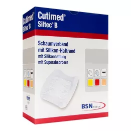 CUTIMED Siltec B putų tvarstis 7,5x7,5 cm su klijais, 12 vnt