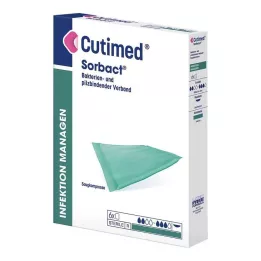 CUTIMED Sorbact absorbciniai kompresai 10x10 cm, 6 vnt