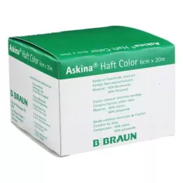 ASKINA Spalvotas lipnus tvarstis 6 cmx20 m geltonos spalvos, 1 vnt
