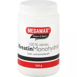 KREATIN MONOHYDRAT 100 % Megamax milteliai, 500 g