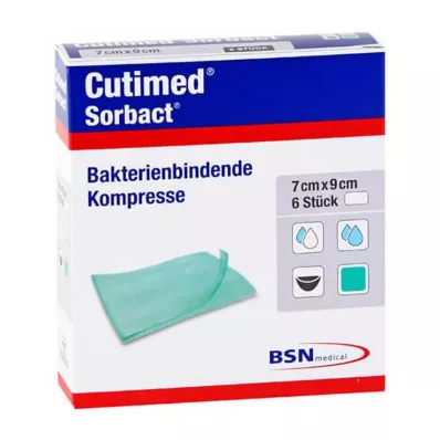 Cutimed Sorbact kompresai 4x6 cm, 6 vnt