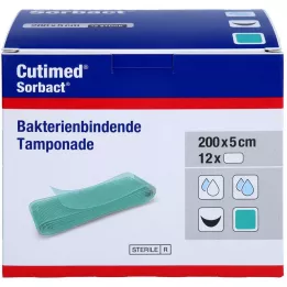 CUTIMED Sorbact tamponados 5x200 cm, 12 vnt