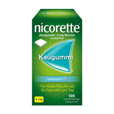nicorette kramtomoji guma whitemint, 4 mg nikotino, 105 vnt nicorette kramtomoji guma whitemint, 4 mg nikotino, 105 vnt