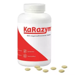 KARAZYM enterinėmis plėvele dengtos tabletės, 400 vnt