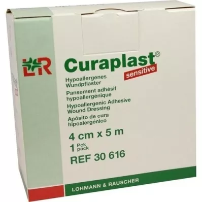 CURAPLAST Žaizdos tvarstis jautrus 4 cmx5 m, 1 vnt