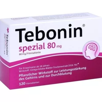 TEBONIN specialios 80 mg plėvele dengtos tabletės, 120 vnt