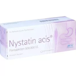 NYSTATIN acis plėvele dengtos tabletės, 50 vnt