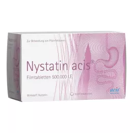 NYSTATIN acis plėvele dengtos tabletės, 100 vnt