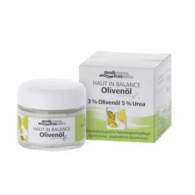 HAUT IN BALANCE Alyvuogių aliejaus drėkinamasis kremas 3%, 50 ml