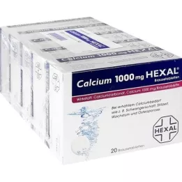 CALCIUM 1000 HEXAL Šnypščiosios tabletės, 100 vnt