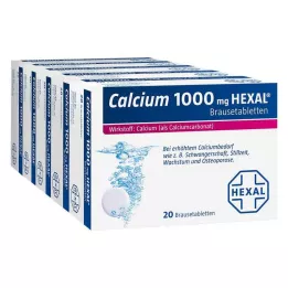 CALCIUM 1000 HEXAL Šnypščiosios tabletės, 100 vnt
