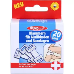 KLAMMERN f.Mulbinden+Bandages, 20 vnt
