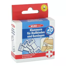 KLAMMERN f.Mulbinden+Bandages, 20 vnt