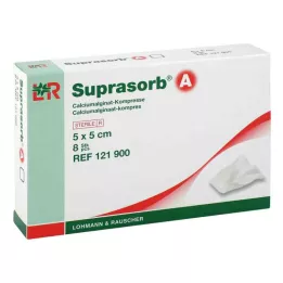 SUPRASORB A Kalcio alginatas Compr.5x5 cm, 8 vnt