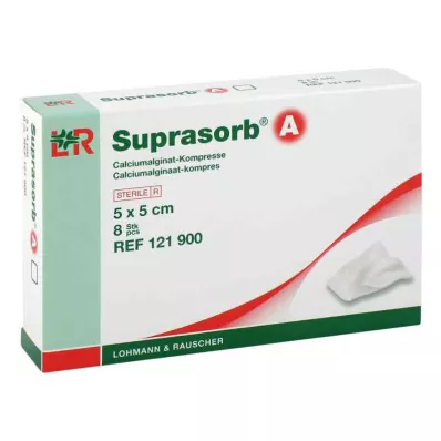 SUPRASORB A Kalcio alginatas Compr.5x5 cm, 8 vnt