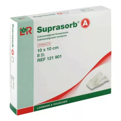 SUPRASORB Kalcio alginato kompresas 10x10 cm, 8 vnt