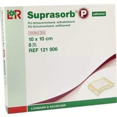 SUPRASORB P PU-Lipnus putplasčio kilimėlis 10x10 cm, 8 vnt