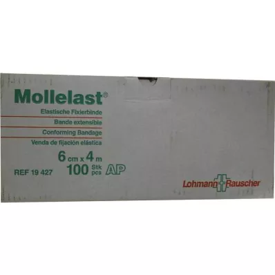 Mollelast 6cmx4m laisvai balta, 100 vnt Mollelast 6cmx4m laisvai balta, 100 vnt