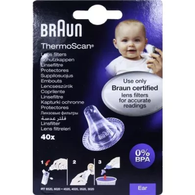 BRAUN THERMOSCAN Apsauginiai dangteliai LF40, 40 vnt