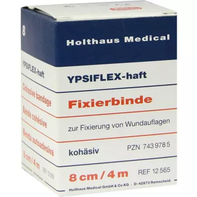YPSIFLEX Lipni fiksavimo juosta 8 cmx4 m, 1 vnt