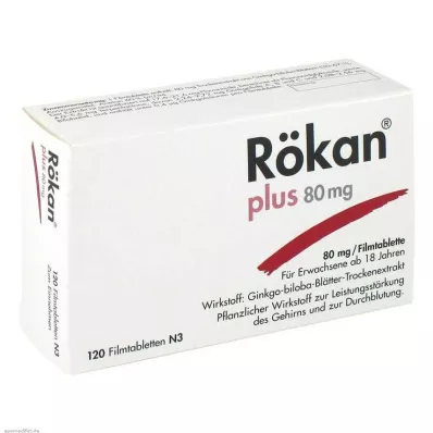 RÖKAN Plus 80 mg plėvele dengtos tabletės, 120 vnt RÖKAN Plus 80 mg plėvele dengtos tabletės, 120 vnt