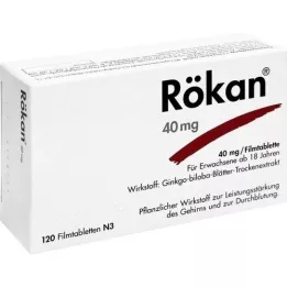 RÖKAN 40 mg plėvele dengtos tabletės, 120 vnt
