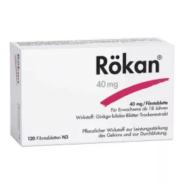 RÖKAN 40 mg plėvele dengtos tabletės, 120 vnt