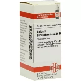 ACIDUM HYDROCHLORICUM D 30 rutuliukų, 10 g