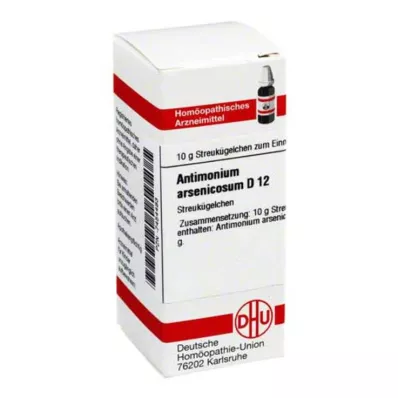 ANTIMONIUM ARSENICOSUM D 12 rutuliukų, 10 g