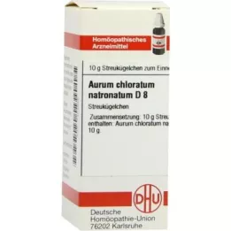 AURUM CHLORATUM NATRONATUM D 8 rutuliukai, 10 g