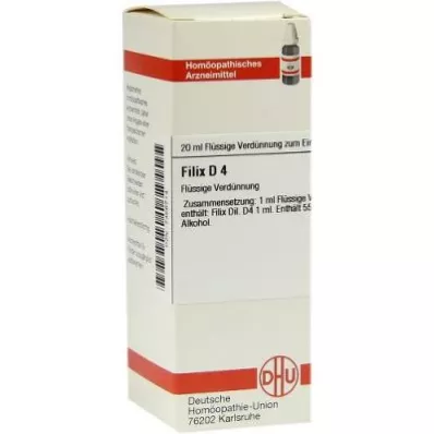 FILIX D 4 skiedinys, 20 ml