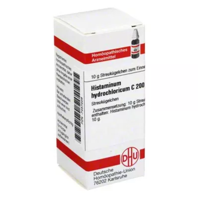 DHU Histaminum hydrochloricum C 200 rutuliukai, 10 g DHU Histaminum hydrochloricum C 200 rutuliukai, 10 g