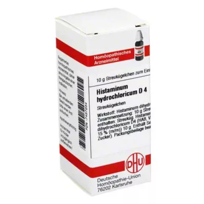 HISTAMINUM hydrochloricum D 4 rutuliukai, 10 g