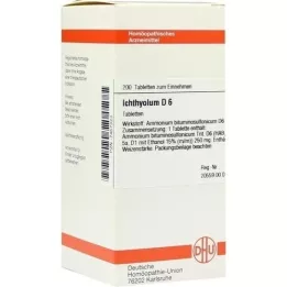 ICHTHYOLUM D 6 tabletės, 200 kapsulių