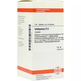 ICHTHYOLUM D 6 tabletės, 200 kapsulių