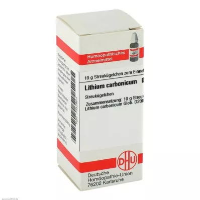 DHU Lithium carbonicum D 200 rutuliukai, 10 g