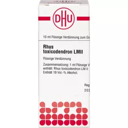 RHUS TOXICODENDRON LM II Skiedimas, 10 ml