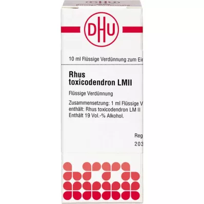 RHUS TOXICODENDRON LM II Skiedimas, 10 ml