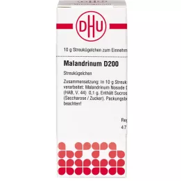 MALANDRINUM D 200 rutuliukų, 10 g