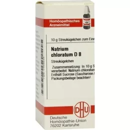 NATRIUM CHLORATUM D 8 rutuliukai, 10 g