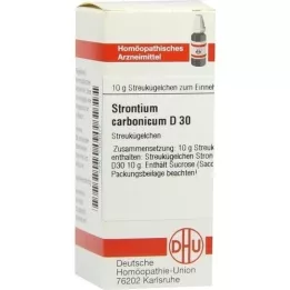 STRONTIUM CARBONICUM D 30 rutuliukų, 10 g