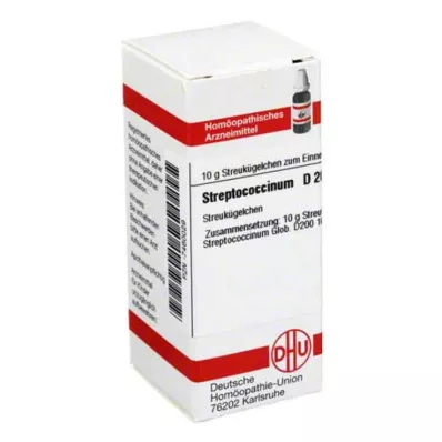 STREPTOCOCCINUM D 200 rutuliukų, 10 g