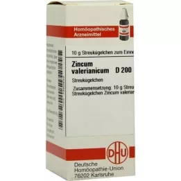 ZINCUM VALERIANICUM D 200 rutuliukų, 10 g