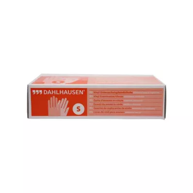 Vinilinės pirštinės be pudros S dydis, 100 vnt Vinilinės pirštinės be pudros S dydis, 100 vnt